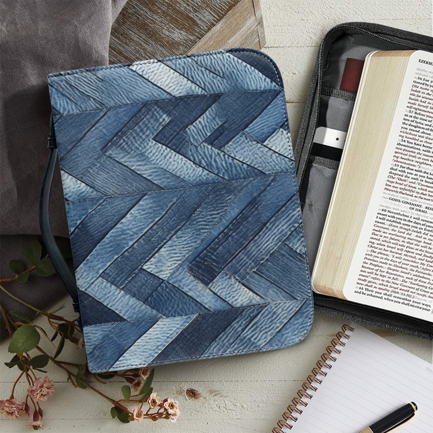 DENIM CHEVRON - NOTEBOOK COVERS PREORDER CLOSING 10/5 ETA EARLY DEC