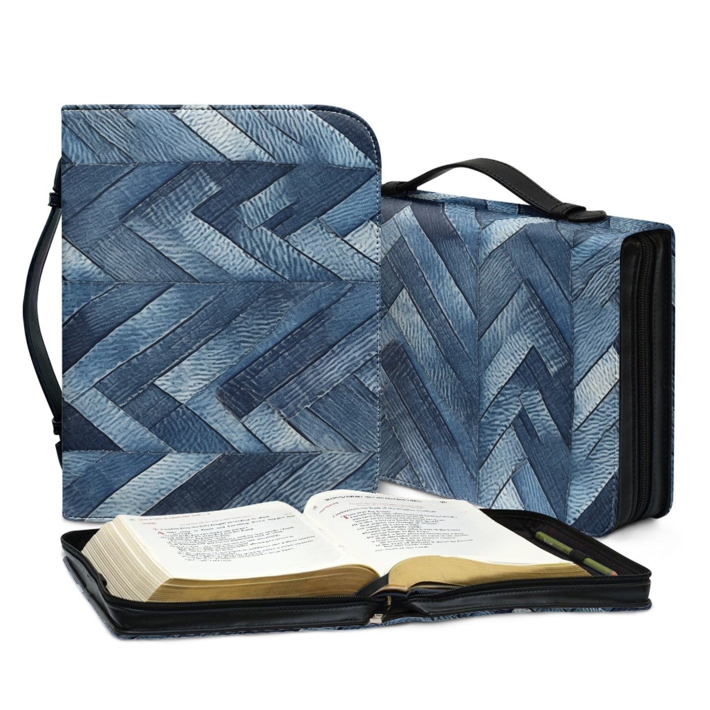 DENIM CHEVRON - NOTEBOOK COVERS PREORDER CLOSING 10/5 ETA EARLY DEC