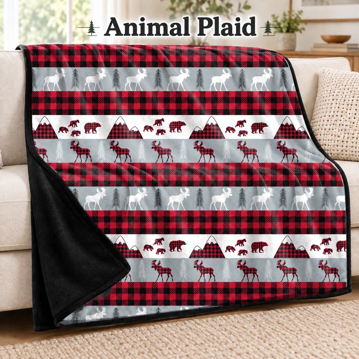 Animal Plaid-Soft Throw Blanket 14 Run-Due 9/28