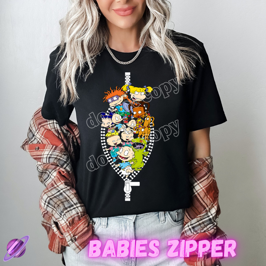 ZIPPER RUN-BABIES ZIPPER-UNISEX TEE ADULTS/KIDS PREORDER CLOSING 1/29 ETA APRIL