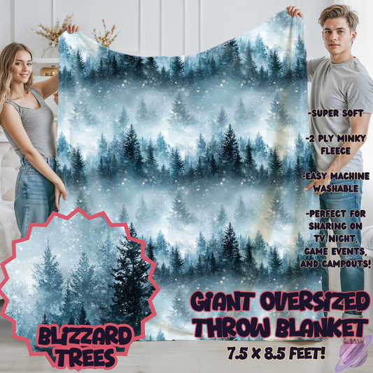 BLIZZARD TREES-OVERSIZED THROW 14-PREORDER CLOSING 10/8