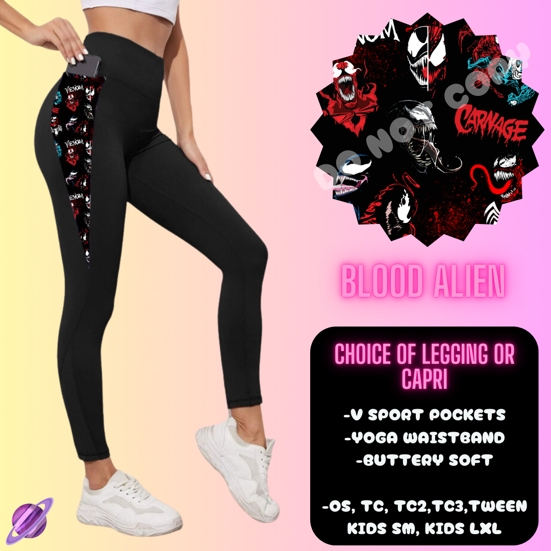 BLOOD ALIEN- HOODIE OUTFIT RUN-5 STYLE BOTTOMS- PREORDER 2/20