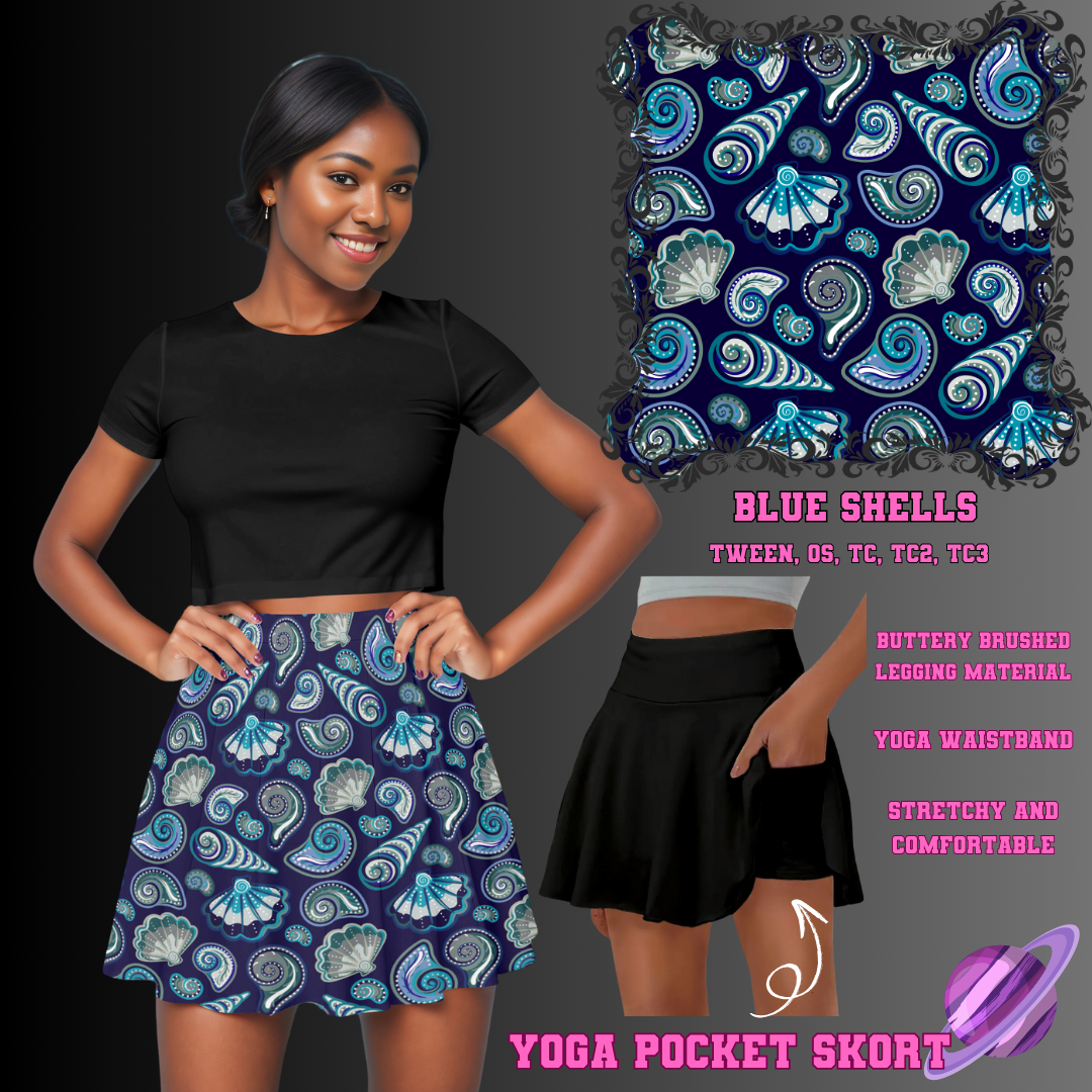 BLUE SHELLS-SKORT 4 PREORDER CLOSING 2/13