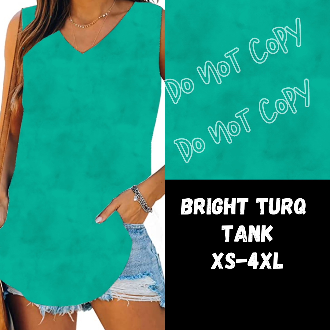 PPO 9-BRIGHT TURQ-V-NECK TANK PREORDER CLOSING 3/29 ETA MAY