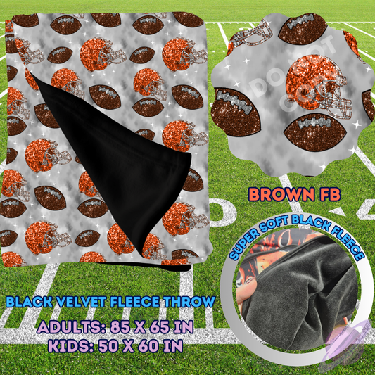 BROWN FB-SEQUIN THROW BLANKET RUN-SOFT CLOSE 8/9-HARD CLOSE 8/11