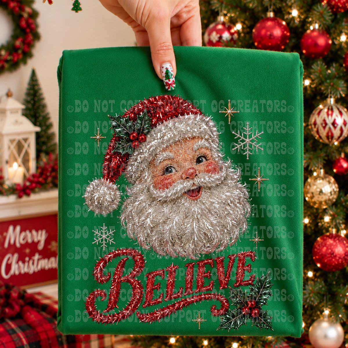 TINSEL BELIEVE TEE