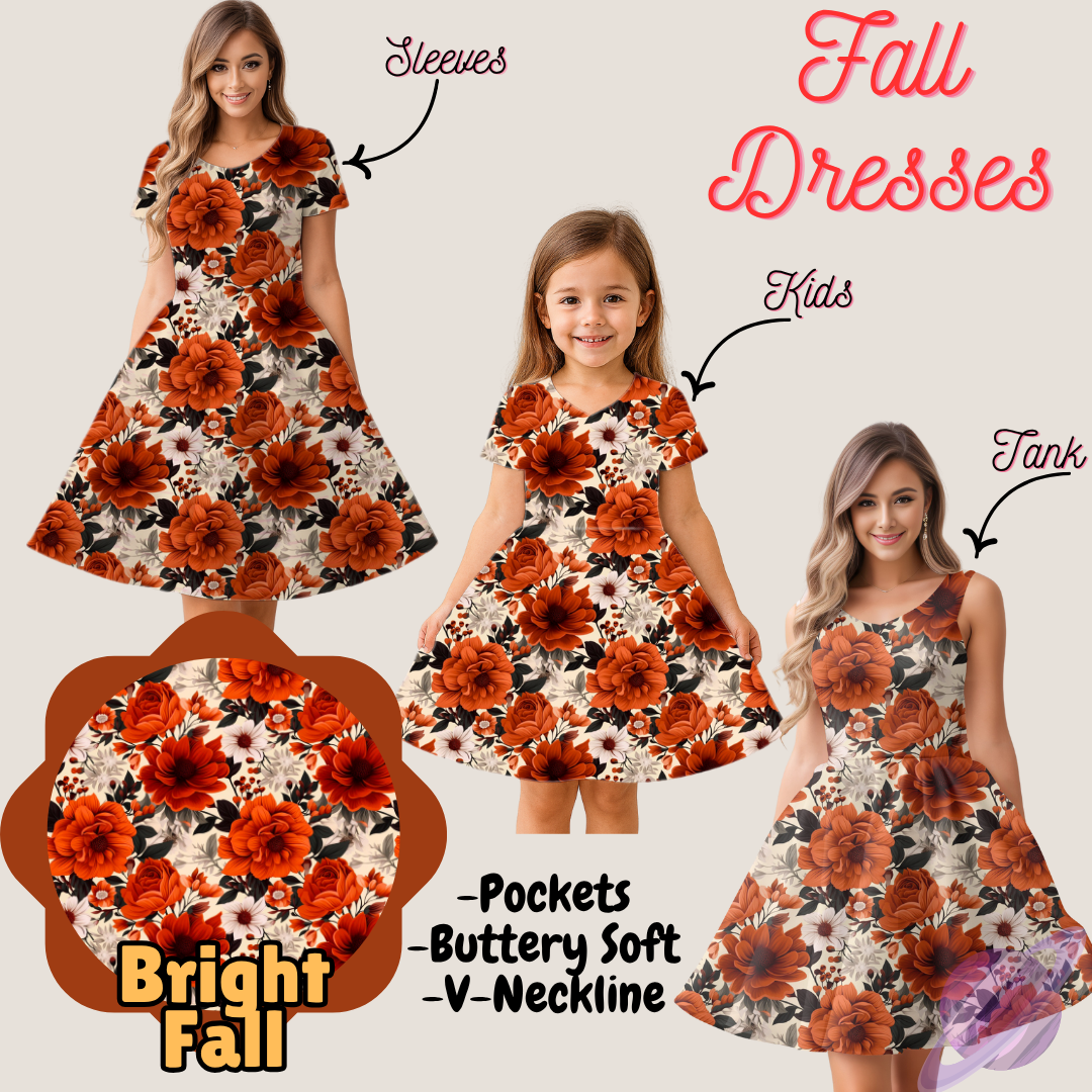 BRIGHT FALL- FALL DRESS PREORDER- CLOSING 9/12