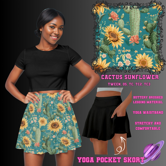 CACTUS SUNFLOWER -SKORT 4 PREORDER CLOSING 2/13