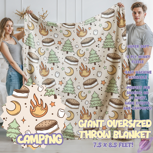 CAMPING- OVERSIZED THROW BLANKET