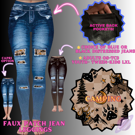 CAMPING-FAUX JEAN LEGGING-PREORDER CLOSING 12/2