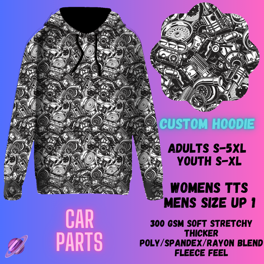 PULLOVER HOODIE RUN 1-CAR PARTS-PREORDER CLOSING 12/29