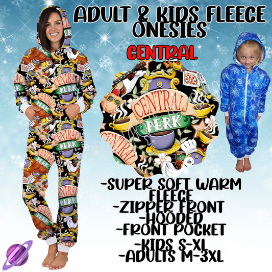 CENTRAL - ADULT & KIDS FLEECE ONESIES CLOSING 9/28