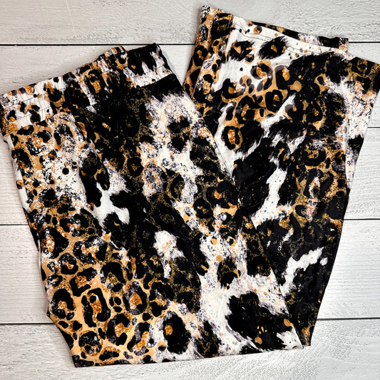 Cowhide & Leopard Lounge Pants