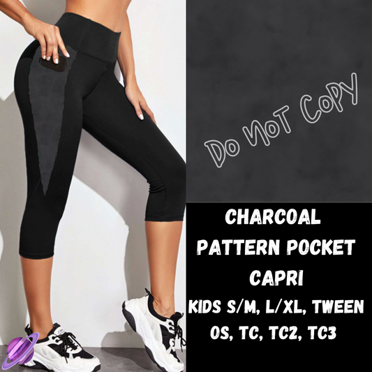 CHARCOAL - LEGGING/CAPRI/SHORTS -COLORBLAST PPO-PREORDER CLOSING 5/9