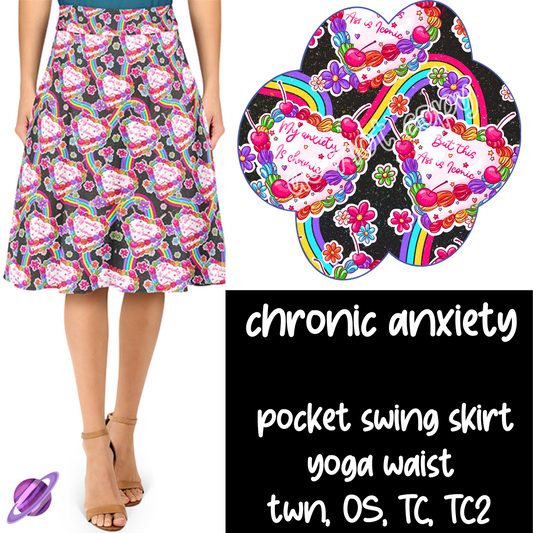 CHRONIC ANXIETY - VALENTINE RUN 1 - SWING SKIRT - PREORDER CLOSING 12/6 ETA JANUARY