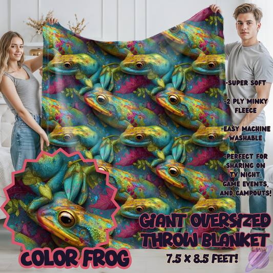 COLOR FROG-OVERSIZED THROW 14-PREORDER CLOSING 10/8