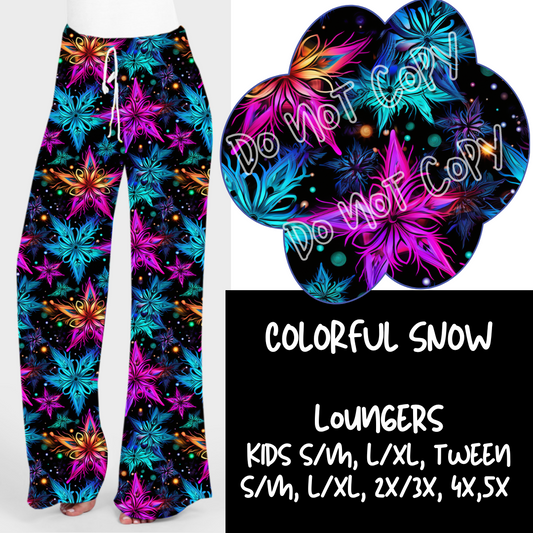 COLORFUL SNOW - HOLIDAY RUN 1 - LOUNGER - PREORDER CLOSING 9/17 ETA EARLY NOV