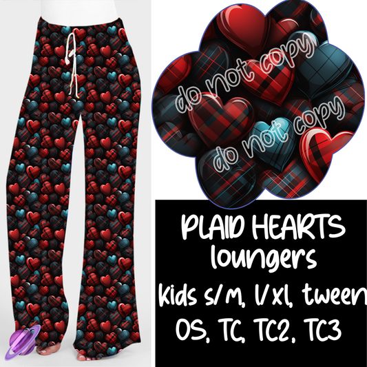 PLAID HEARTS - VALENTINE RUN 2 - LOUNGER - PREORDER CLOSING 12/13 ETA JANUARY