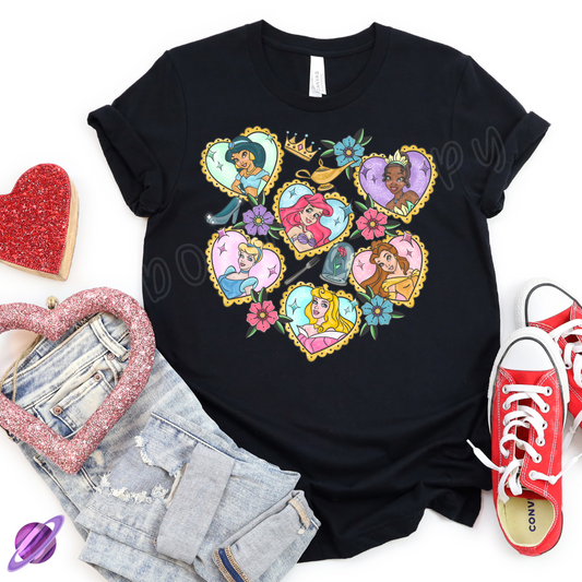 PRINCESS HEARTS - VALENTINE RUN 2-UNISEX TEE ADULTS/KIDS PREORDER CLOSING 12/13 ETA JANUARY