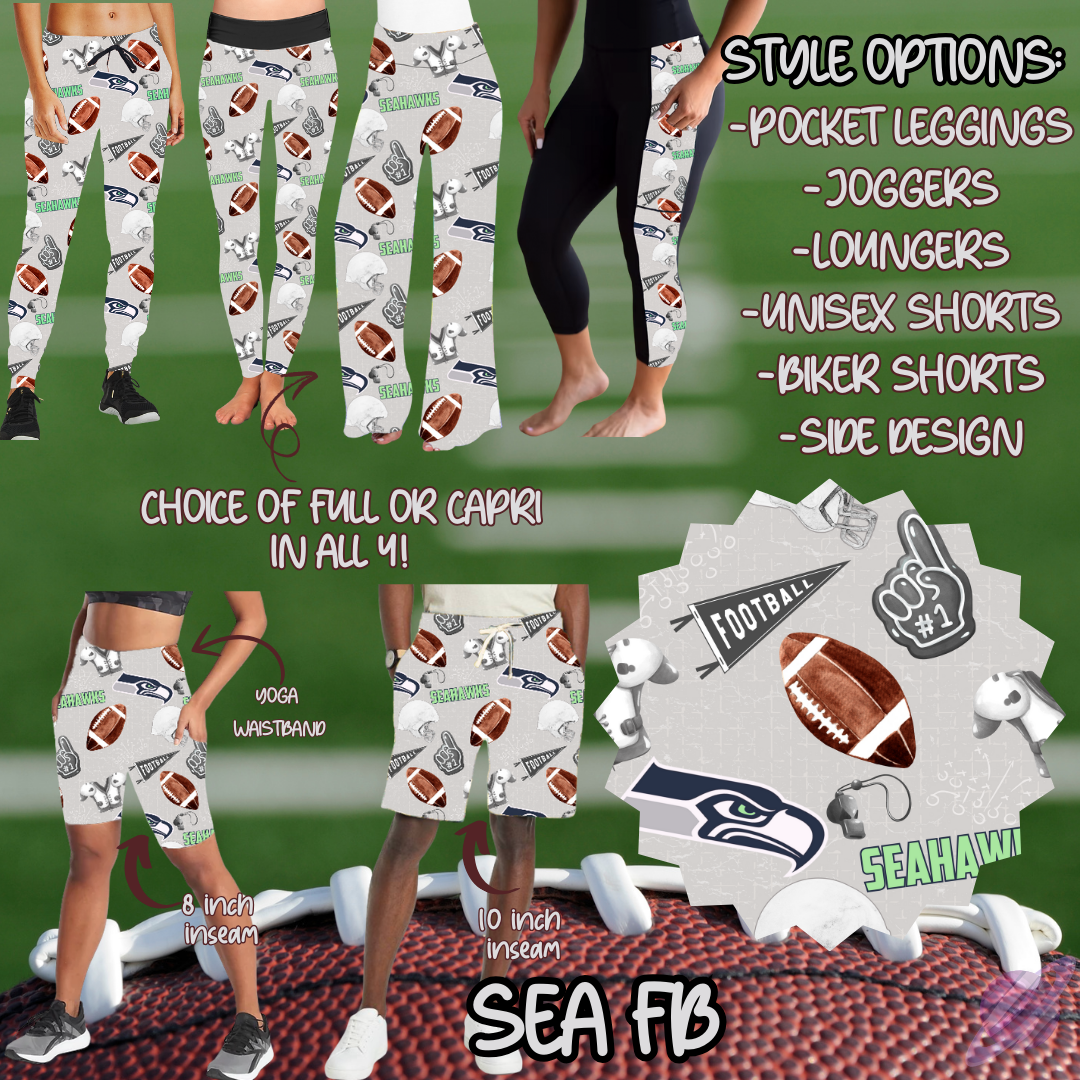 SEA FB-GAME DAY RUN- PREORDER CLOSING 7/13