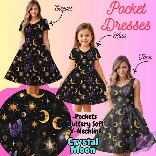 CRYSTAL MOON-POCKET DRESS PREORDER-CLOSING 3/16