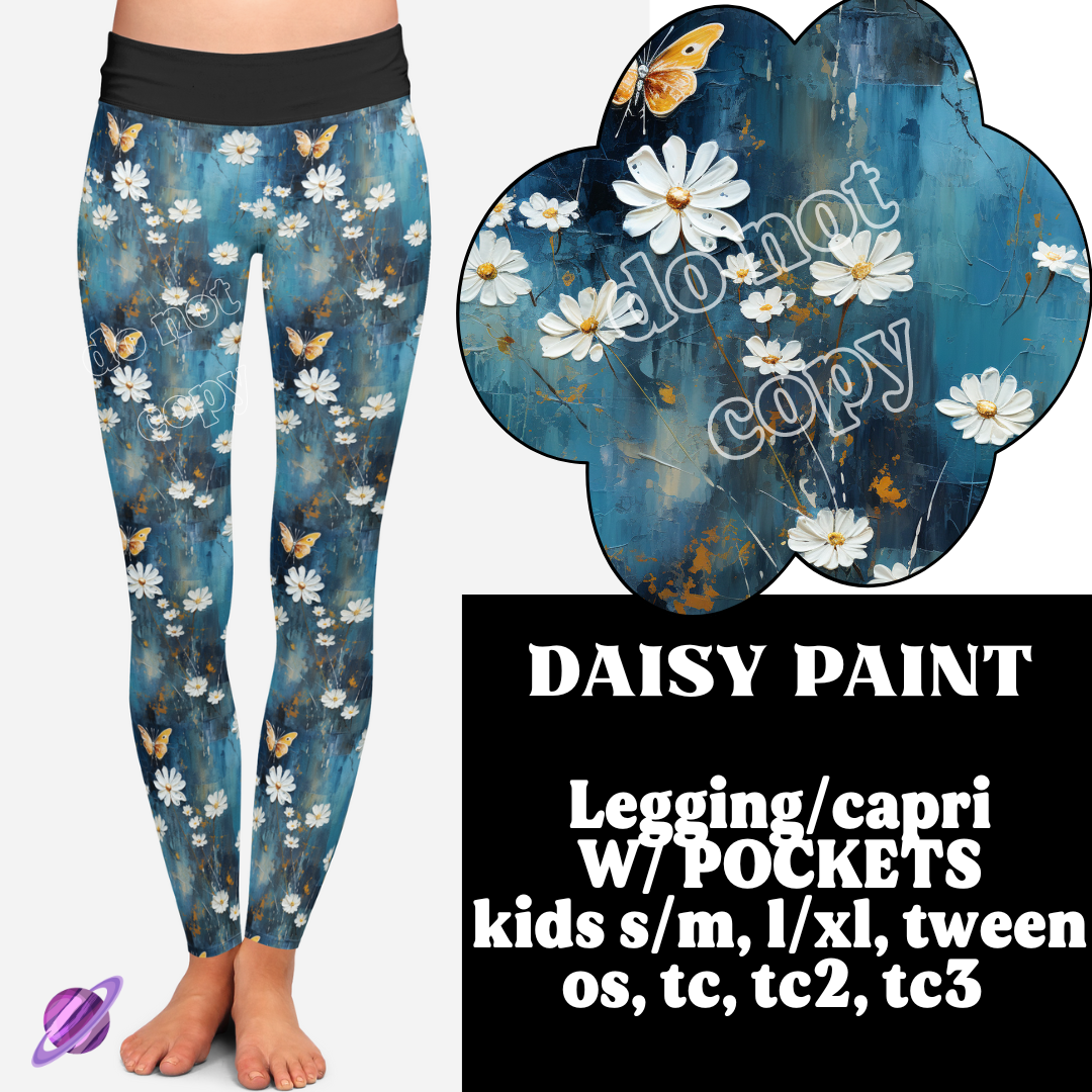 DAISY PAINT - B87 - LEGGING/CAPRI - PREORDER CLOSING 2/7 ETA END OF MARCH