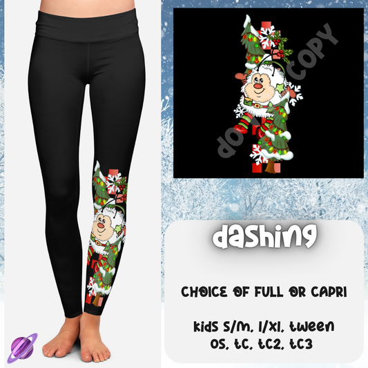 DASHING - ONE LEG LEGGING & HOODIE RUN - LEGGING/CAPRI PREORDER CLOSING 10/24