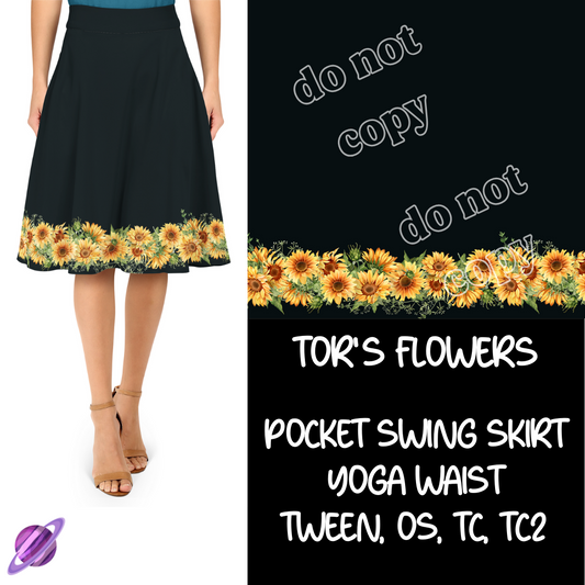 TOR'S FLOWERS - DIPPED SWING SKIRTS - PREORDER CLOSING 3/4 ETA MAY