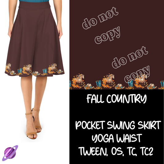 FALL COUNTRY - DIPPED SWING SKIRTS - PREORDER CLOSING 3/4 ETA MAY