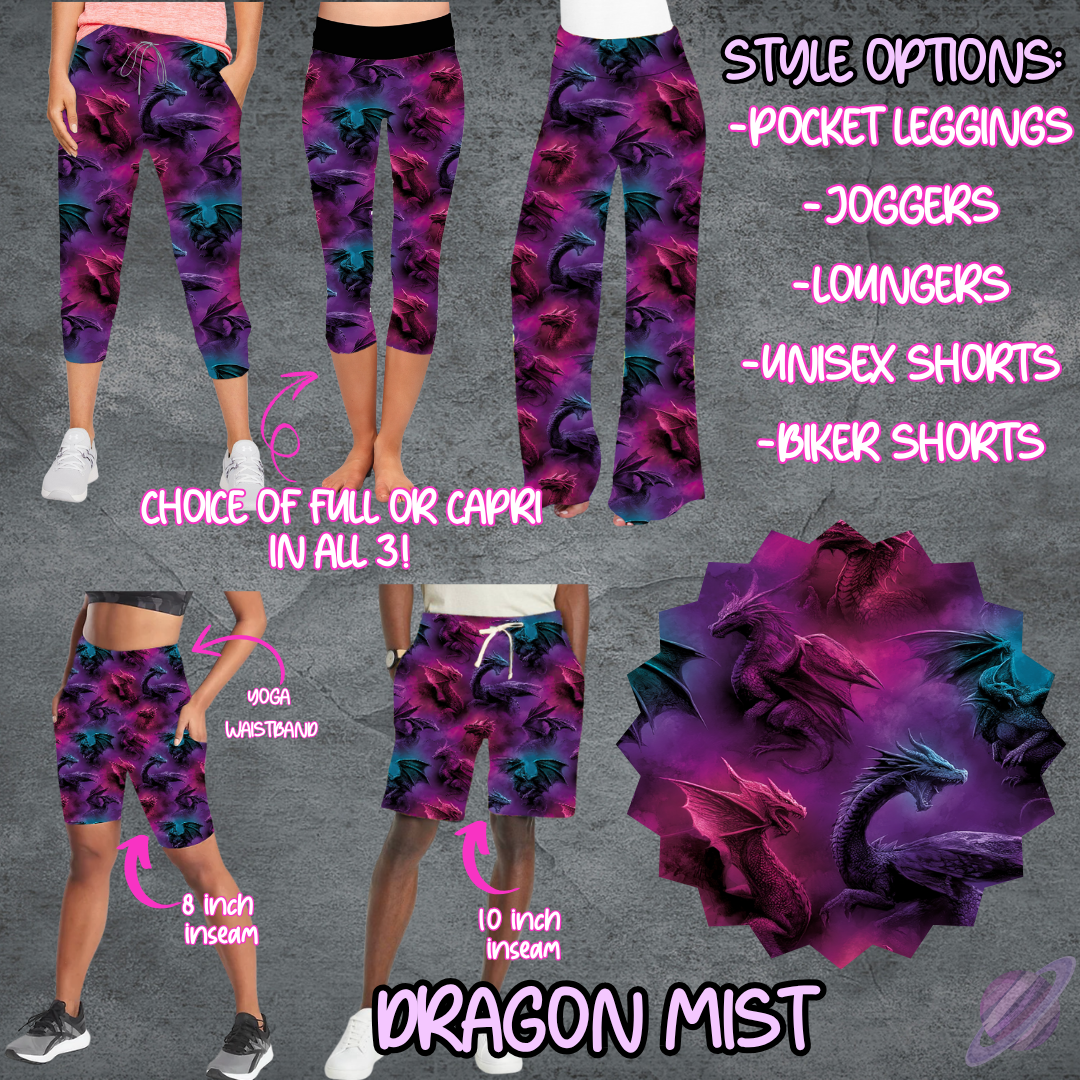 DRAGON MIST - LEGGING/JOGGER/LOUNGER/SHORTS - B107 PREORDER CLOSING 5/25