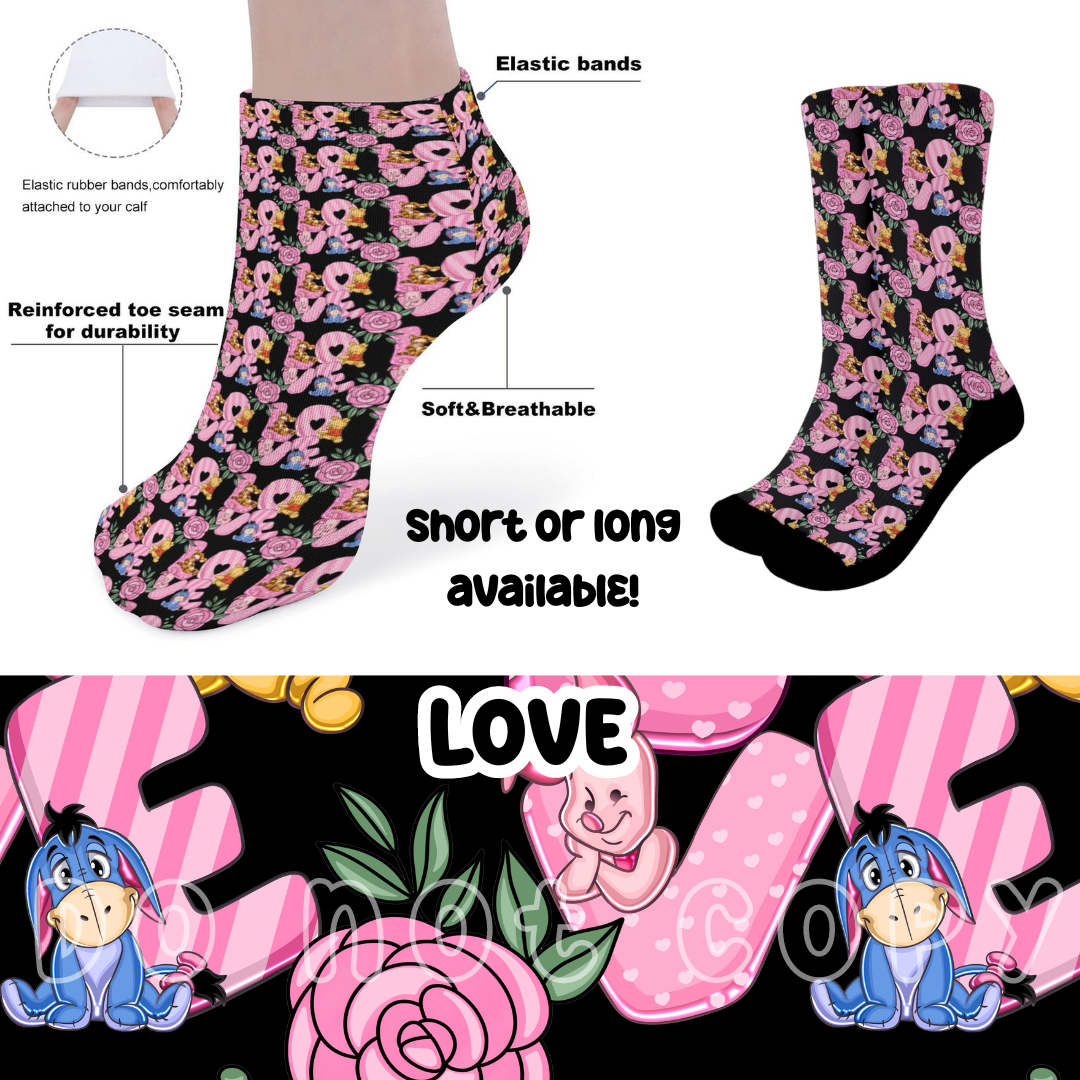 LOVE - CUSTOM PRINTED SOCKS ROUND 2 PREORDER CLOSING 12/29 ETA FEB