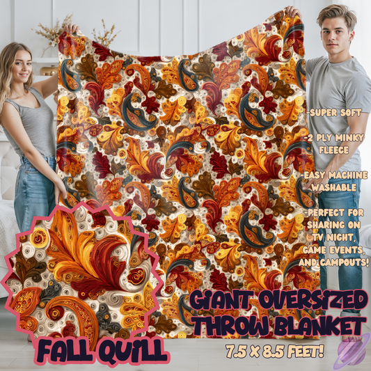 FALL QUILL-OVERSIZED THROW 14-PREORDER CLOSING 10/8