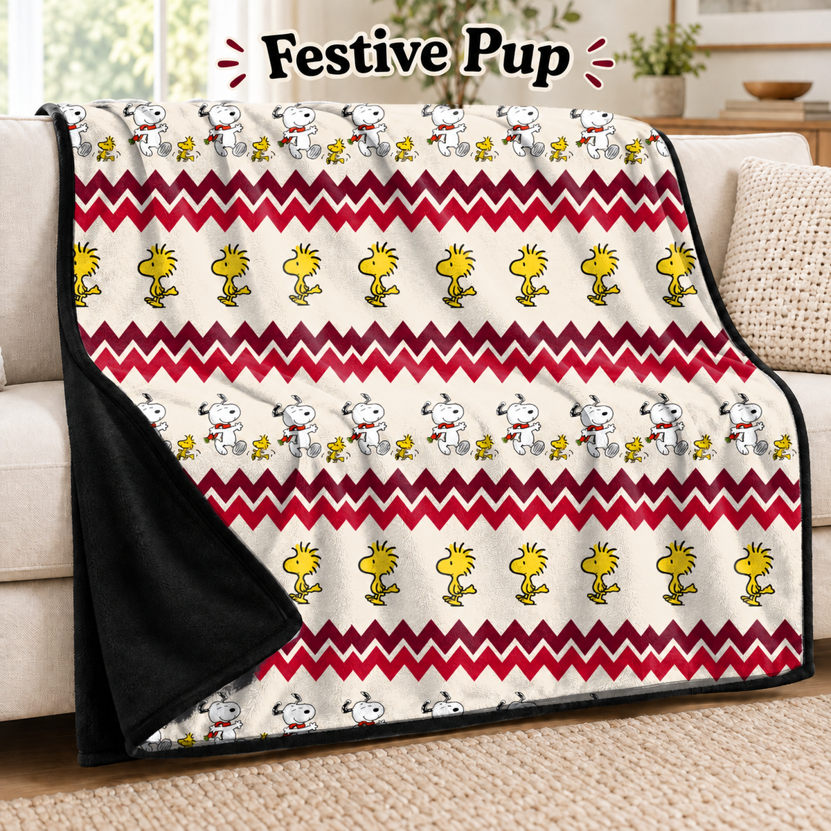 Festive Pup-Soft Throw Blanket 14 Run-Due 9/28