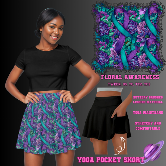 FLORAL AWARENESS -SKORT 4 PREORDER CLOSING 2/13