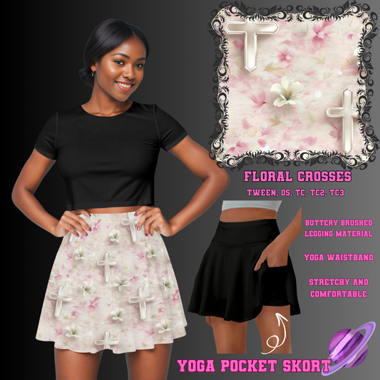 FLORAL CROSSES-SKORT 4 PREORDER CLOSING 2/13
