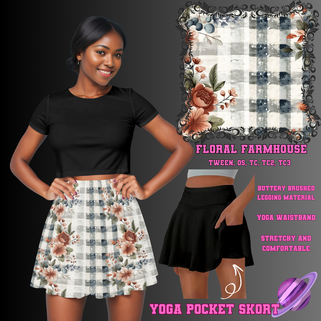 FLORAL FARMHOUSE-SKORT 4 PREORDER CLOSING 2/13
