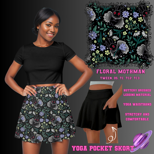 FLORAL MOTHMAN -SKORT 4 PREORDER CLOSING 2/13