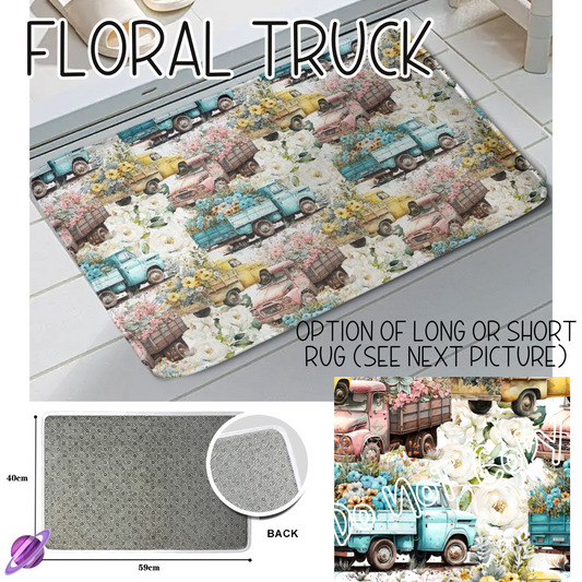 FLORAL TRUCK- SHORT/LONG FLOOR MAT PREORDER CLOSING 1/14