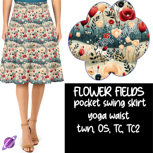 FLOWER FIELDS - VALENTINE RUN 1 - SWING SKIRT - PREORDER CLOSING 12/6 ETA JANUARY