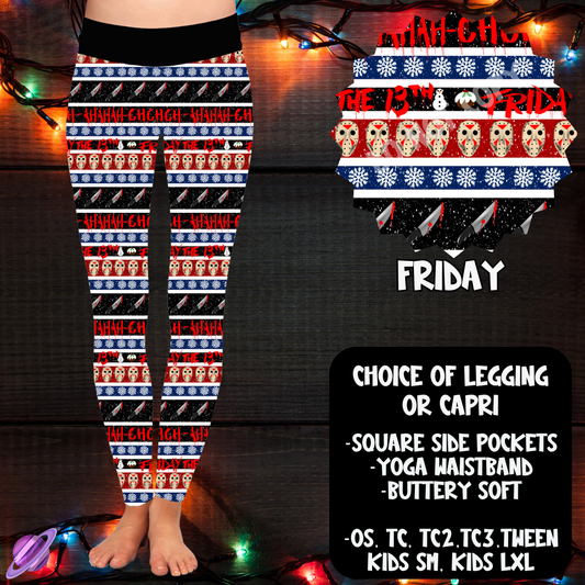 FRIDAY - LEGGING/CAPRI XMAS SWEATER RUN CLOSING 10/30