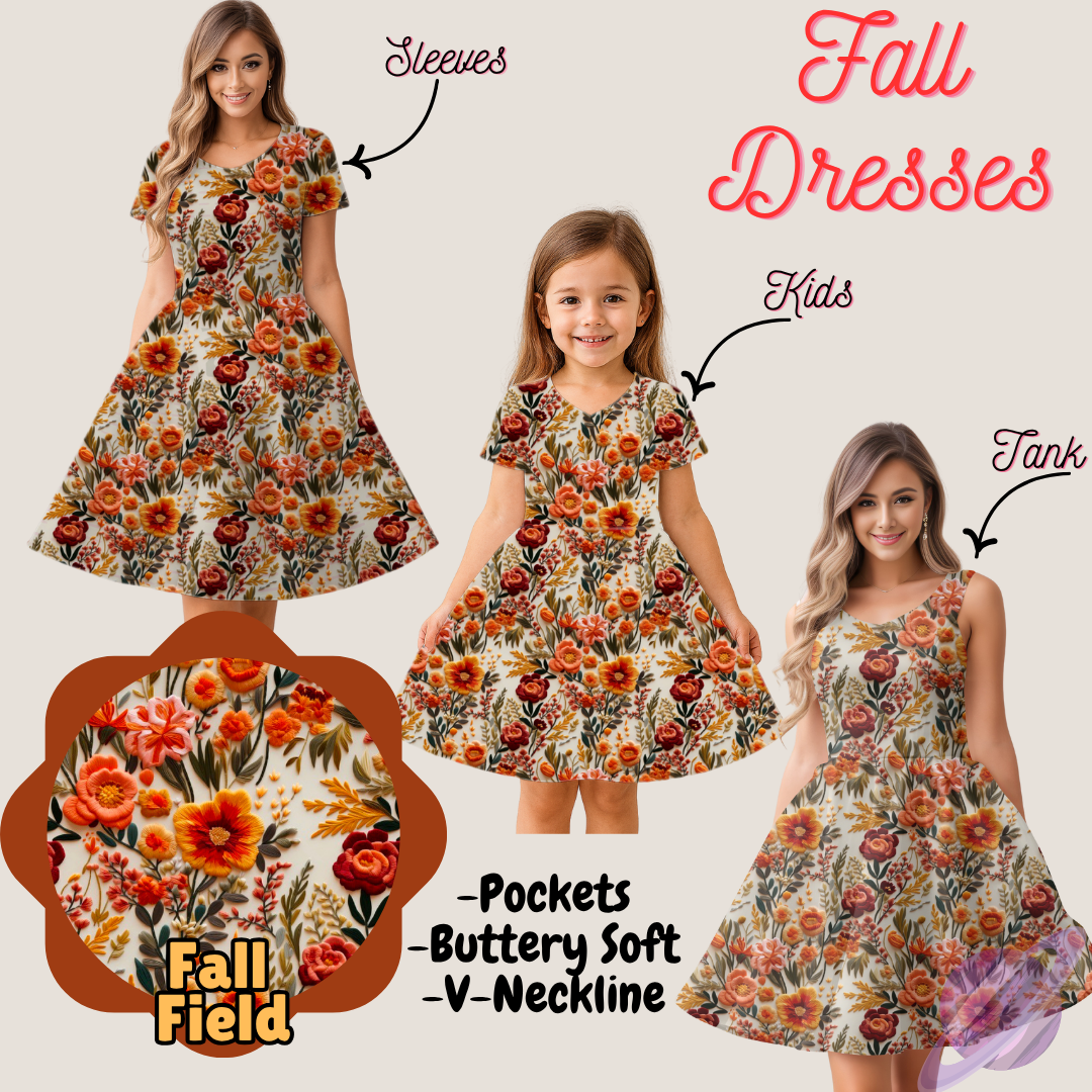 FALL FIELD- FALL DRESS PREORDER- CLOSING 9/12