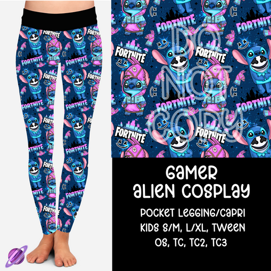 GAMER - ALIEN COSPLAY RUN - LEGGING/CAPRI PREORDER CLOSING 9/12