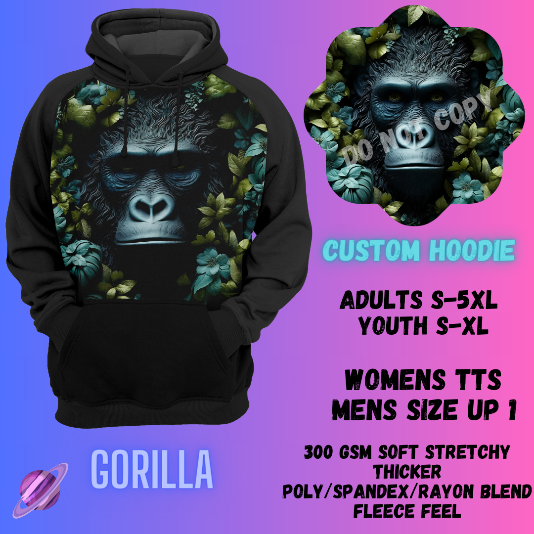 3D ART HOODIE RUN-GORILLA-PREORDER CLOSING 2/16