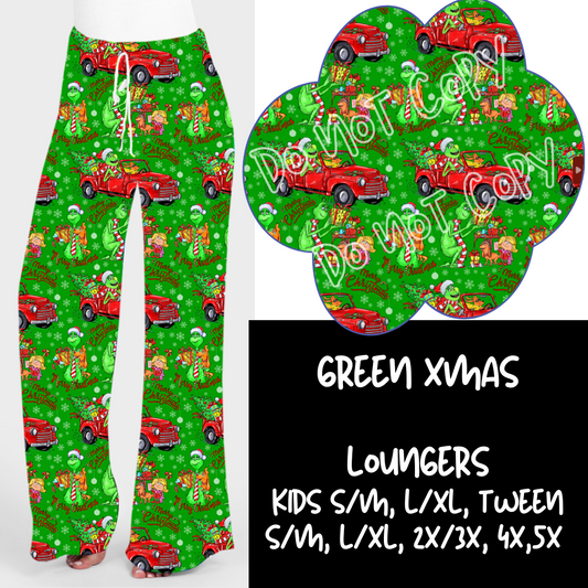 GREEN XMAS - HOLIDAY RUN 1 - LOUNGER - PREORDER CLOSING 9/17 ETA EARLY NOV