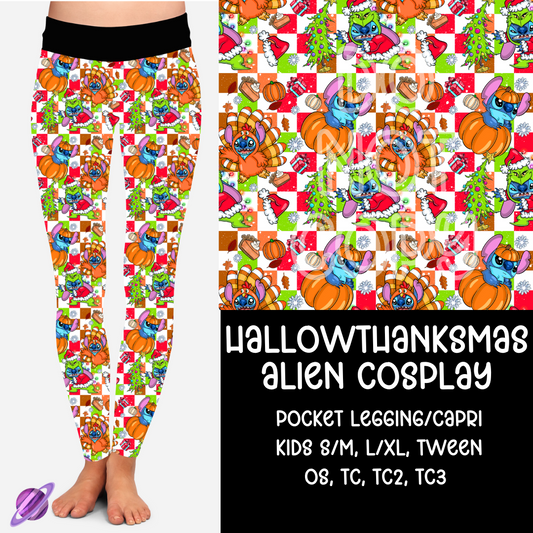 HALLOWTHANKSMAS - ALIEN COSPLAY RUN - LEGGING/CAPRI PREORDER CLOSING 9/12