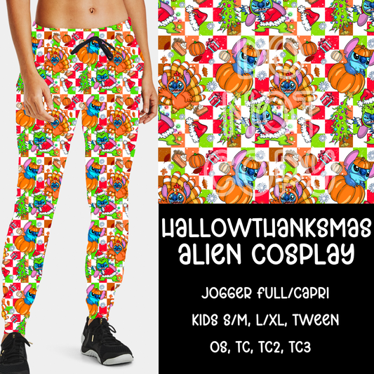 HALLOWTHANKSMAS - ALIEN COSPLAY RUN - JOGGER /CAPRI PREORDER CLOSING 9/12