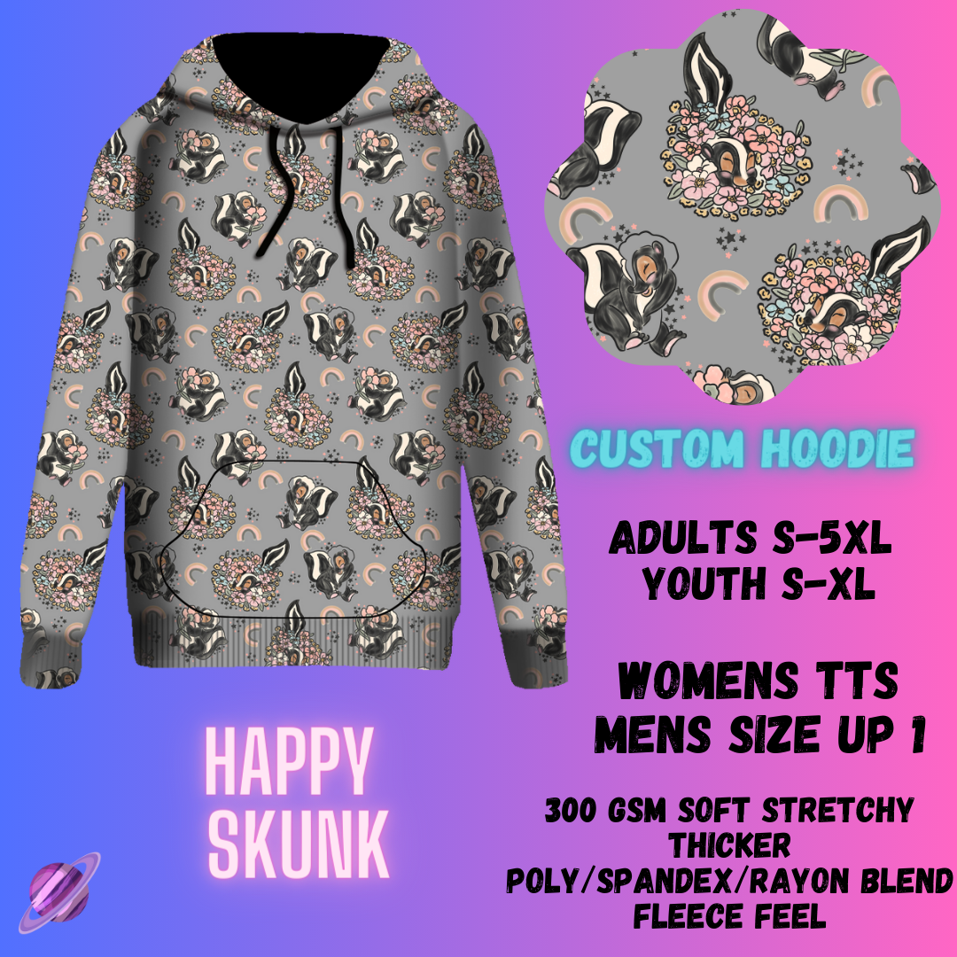 PULLOVER HOODIE RUN 1-HAPPY SKUNK-PREORDER CLOSING 12/29