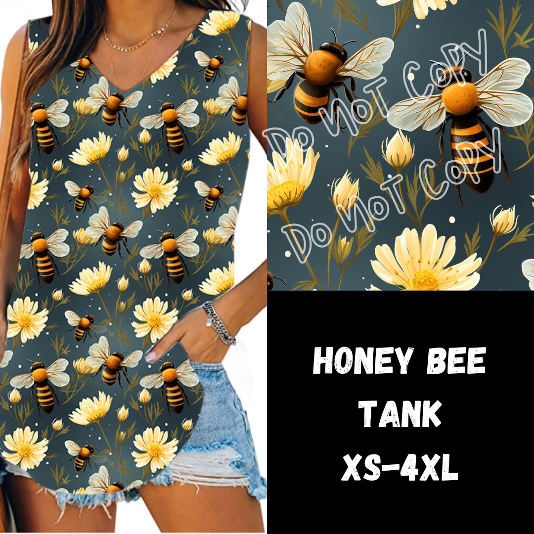 HONEY BEE-PPO8 RUN-V-NECK TANK PREORDER CLOSING 1/17 ETA APRIL