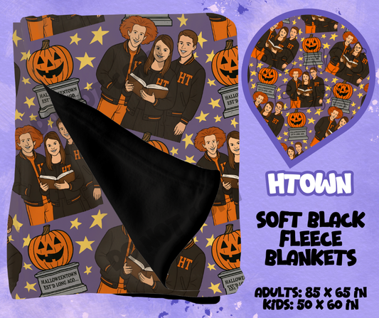 HTOWN - SOFT BLACK FLEECE THROWS RUN 12-PREORDER CLOSING 9/22