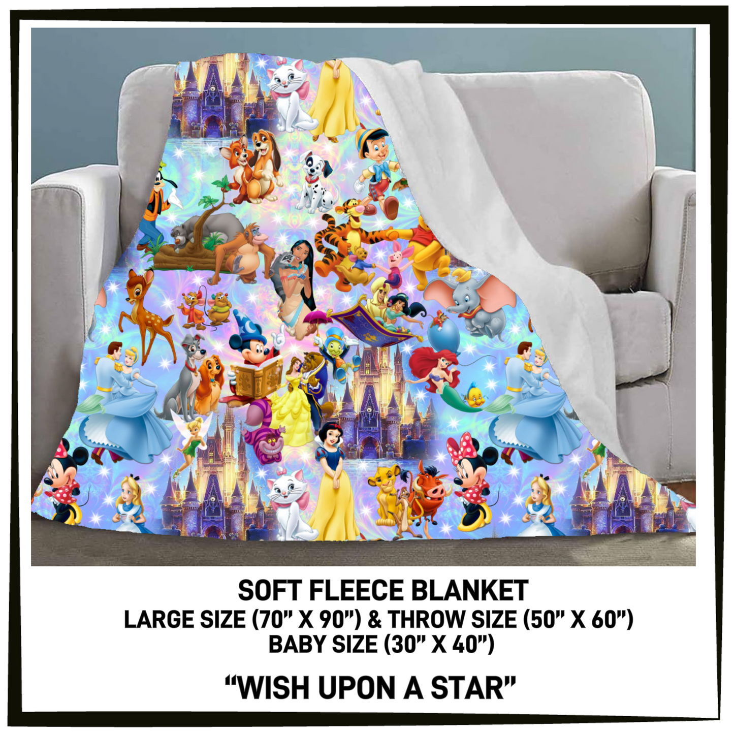 FC7B - Wish Upon A Star Fleece Blanket - Preorder Closing 8/26 ETA: Late Oct